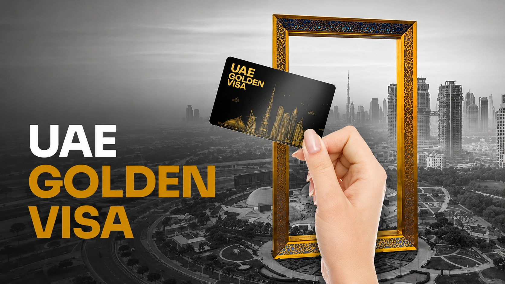 UAE skyline representing Golden Visa opportunities for Indians