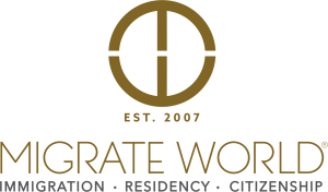 Migrate world logo