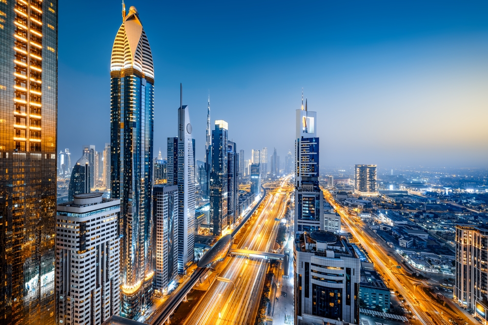 The,Skyline,Of,Dubai,After,Sunset